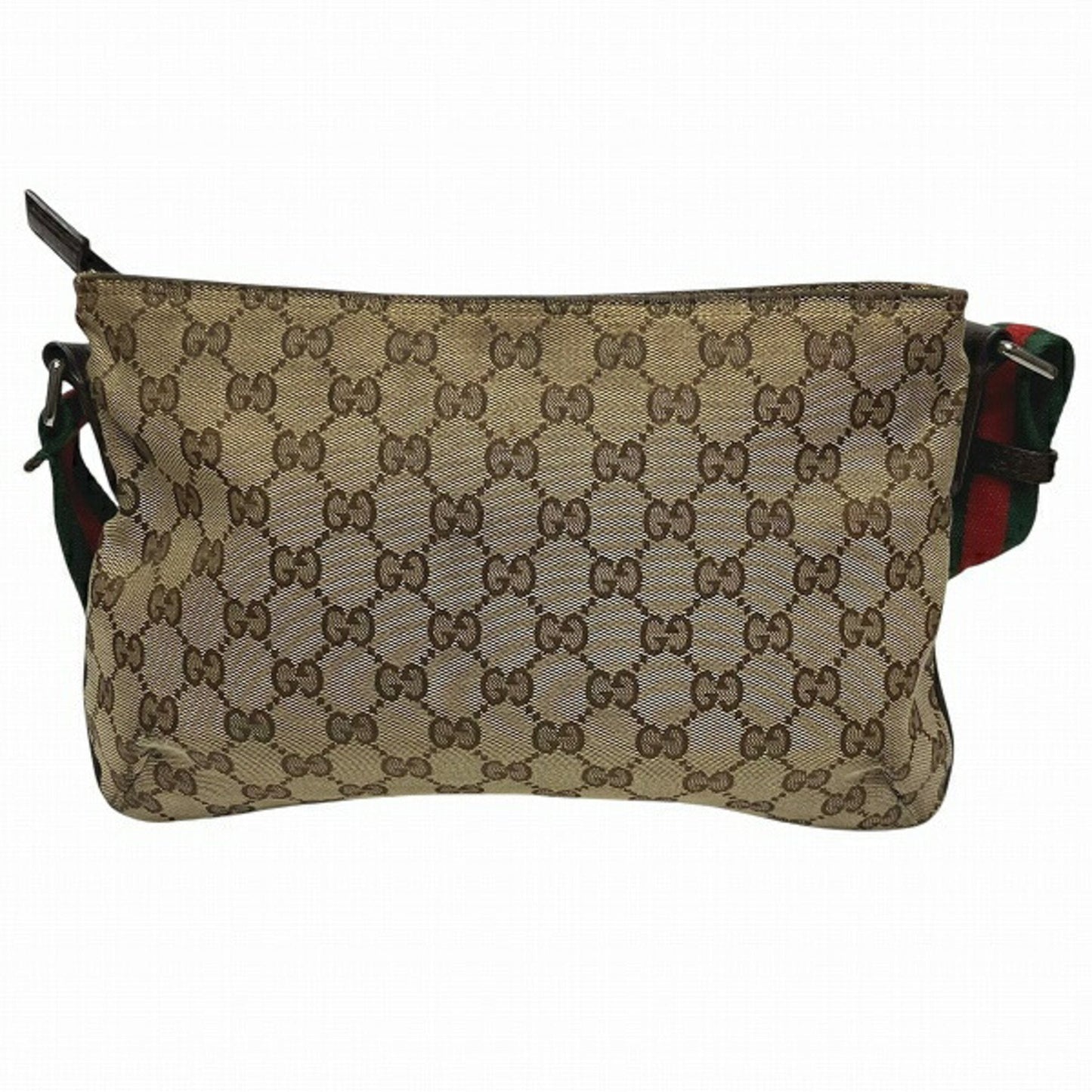 Gucci Leather Canvas Shoulder Bag