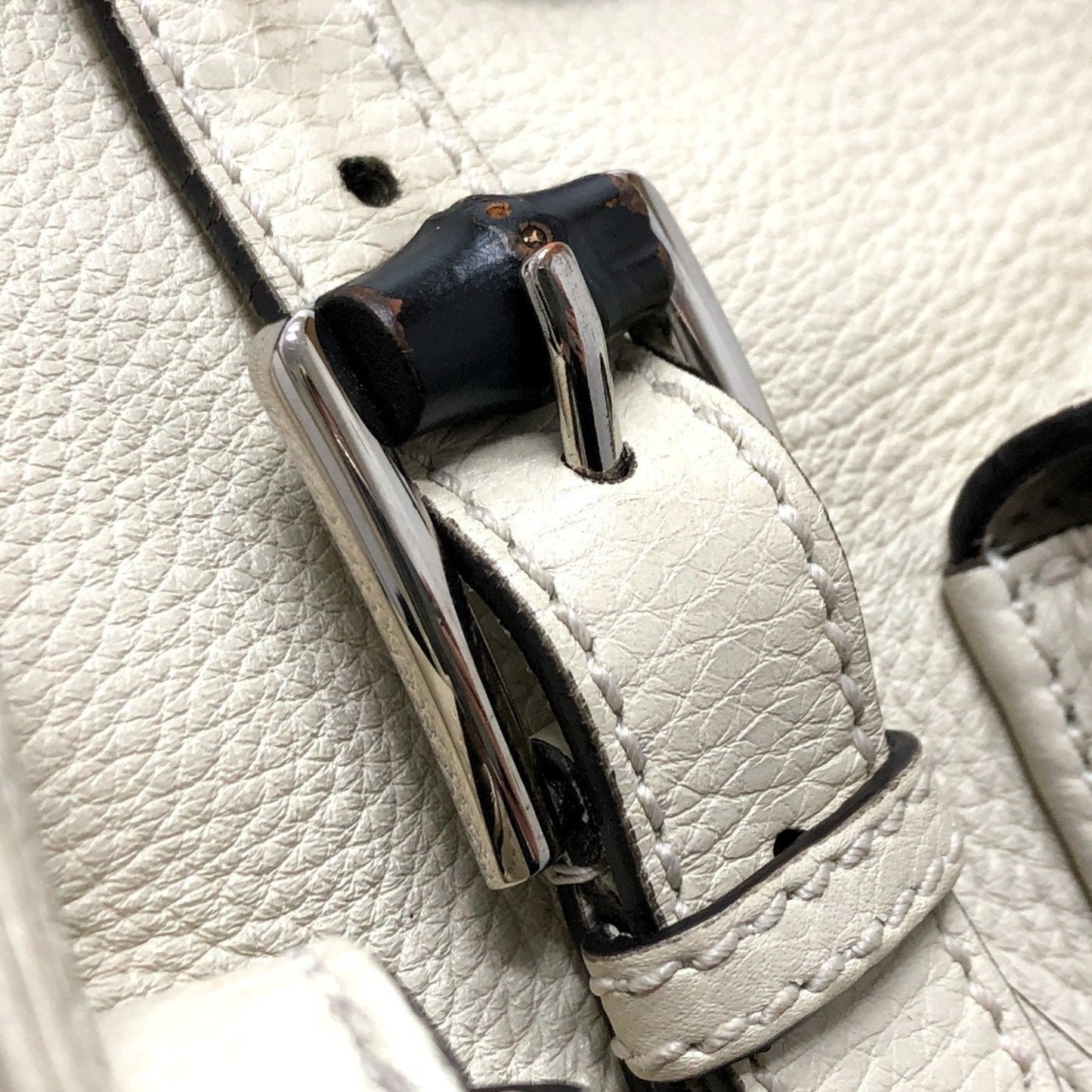 Gucci White Leather Backpack ( )