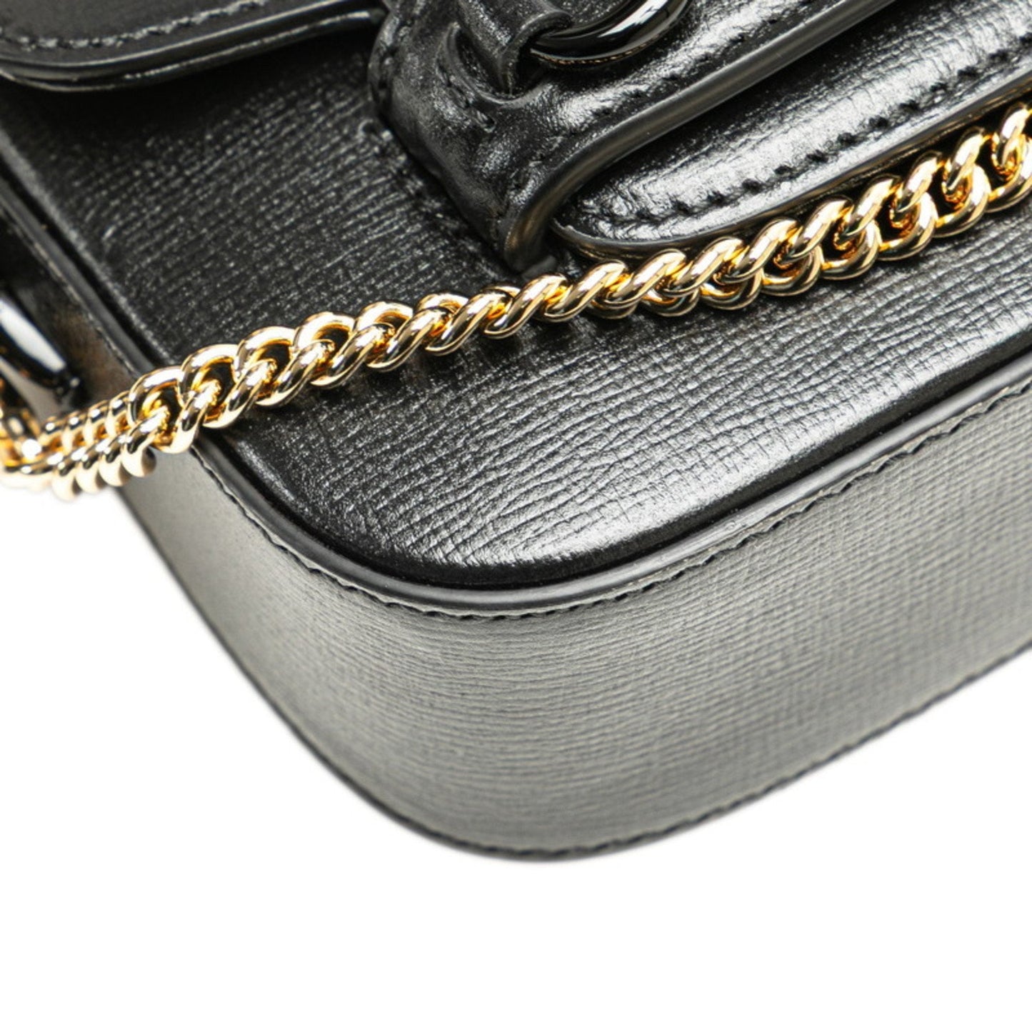 Gucci Black Pvc Leather Shoulder Bag ( )