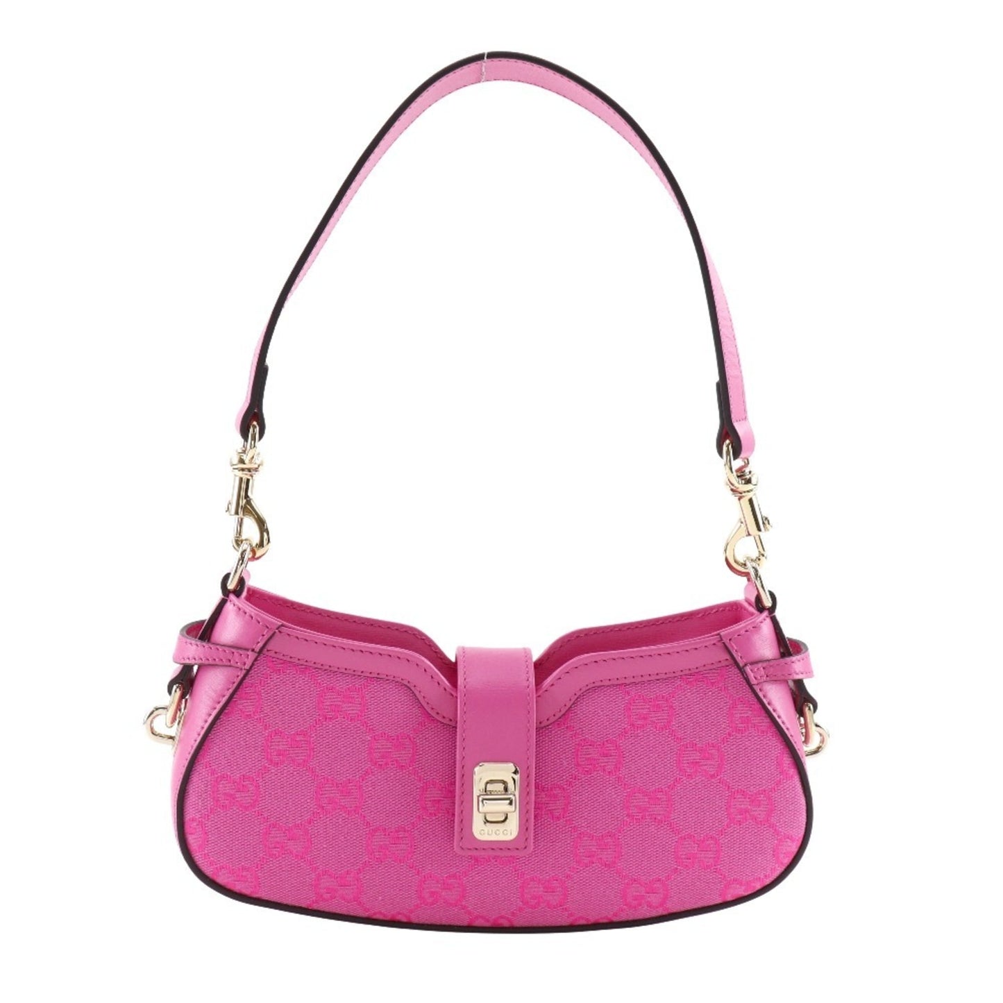 Gucci Pink Gg Canvas Shoulder Bag ( )