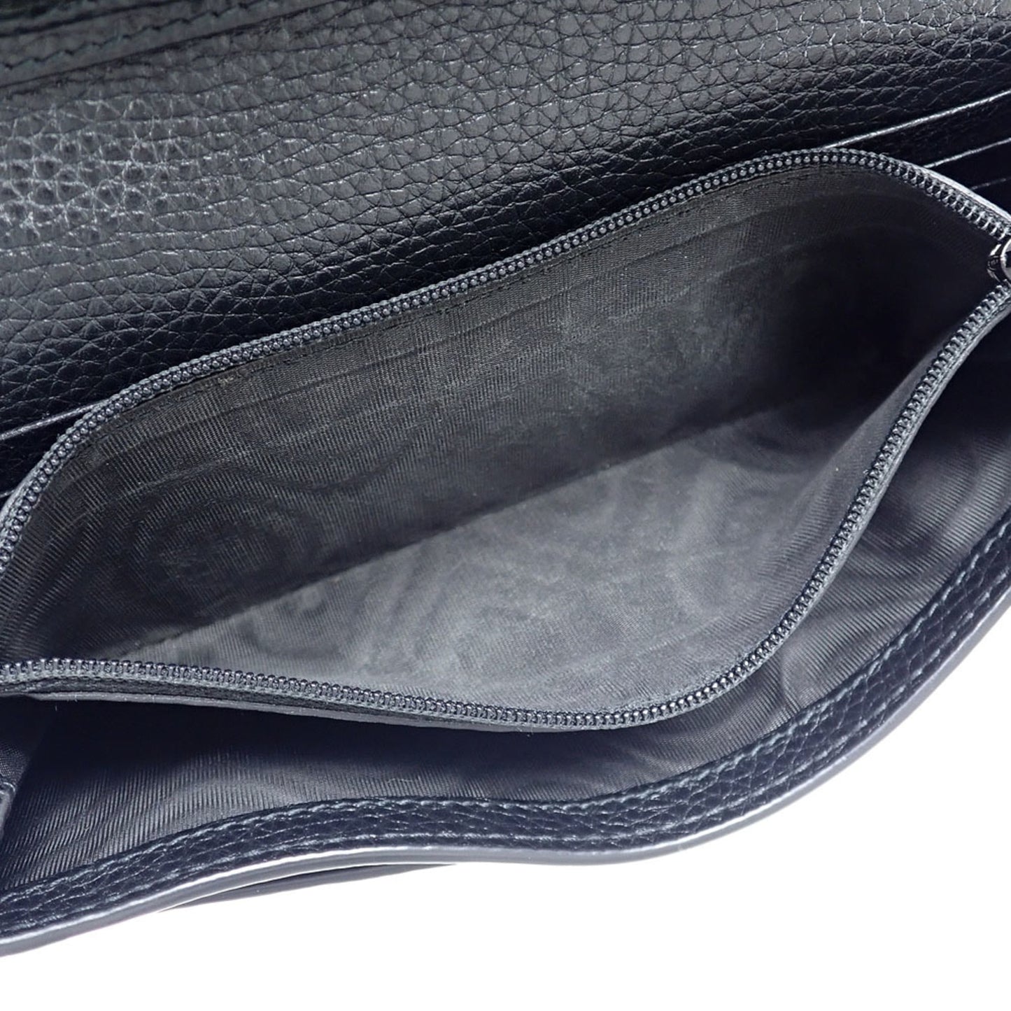 Gucci Black Leather Long Wallet (Bi-Fold) ( )