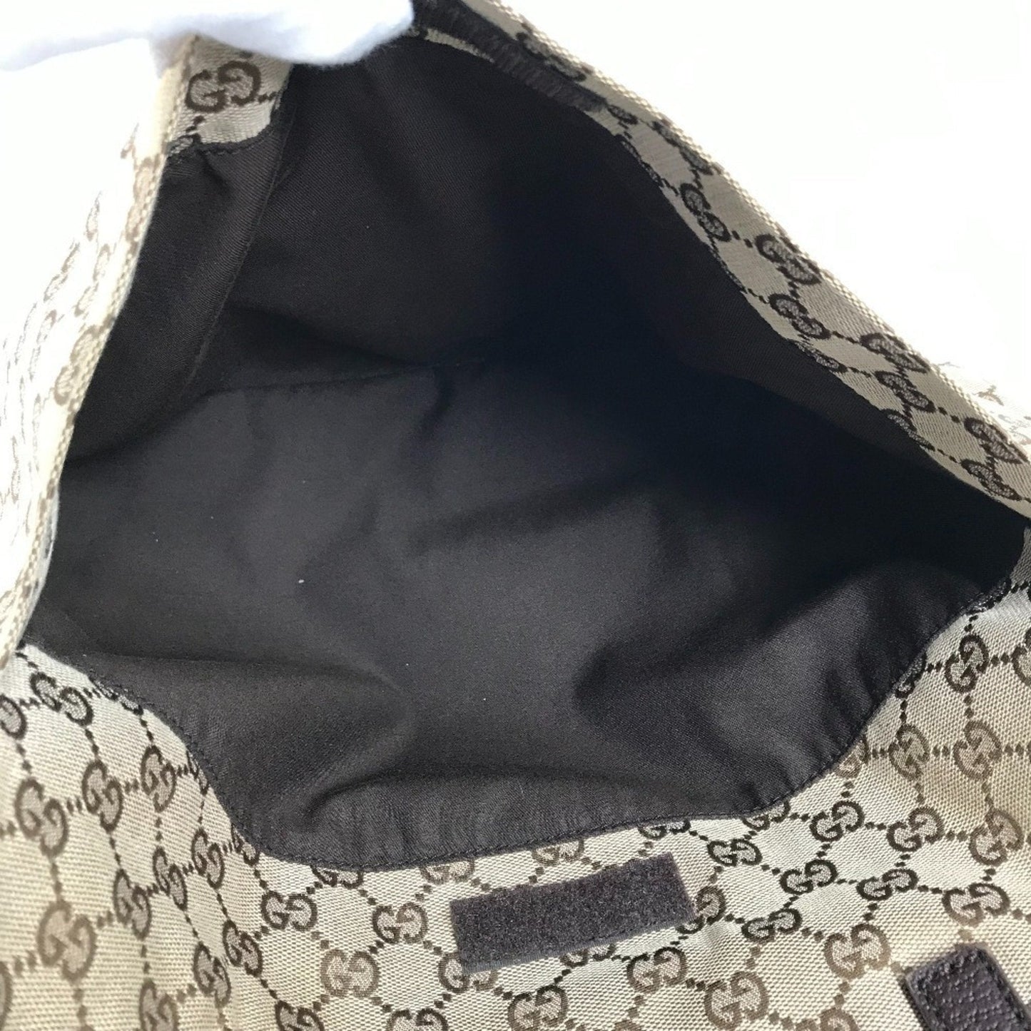 Gucci Beige Dark Brown Gg Canvas Shoulder Bag Tote Bag ( )