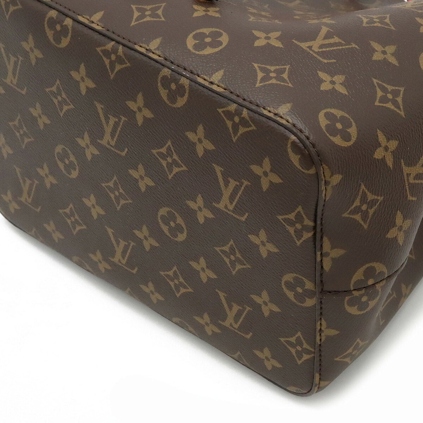 LOUIS VUITTON Monogram Neonoe Shoulder Bag Type Coquelicot Red M44021