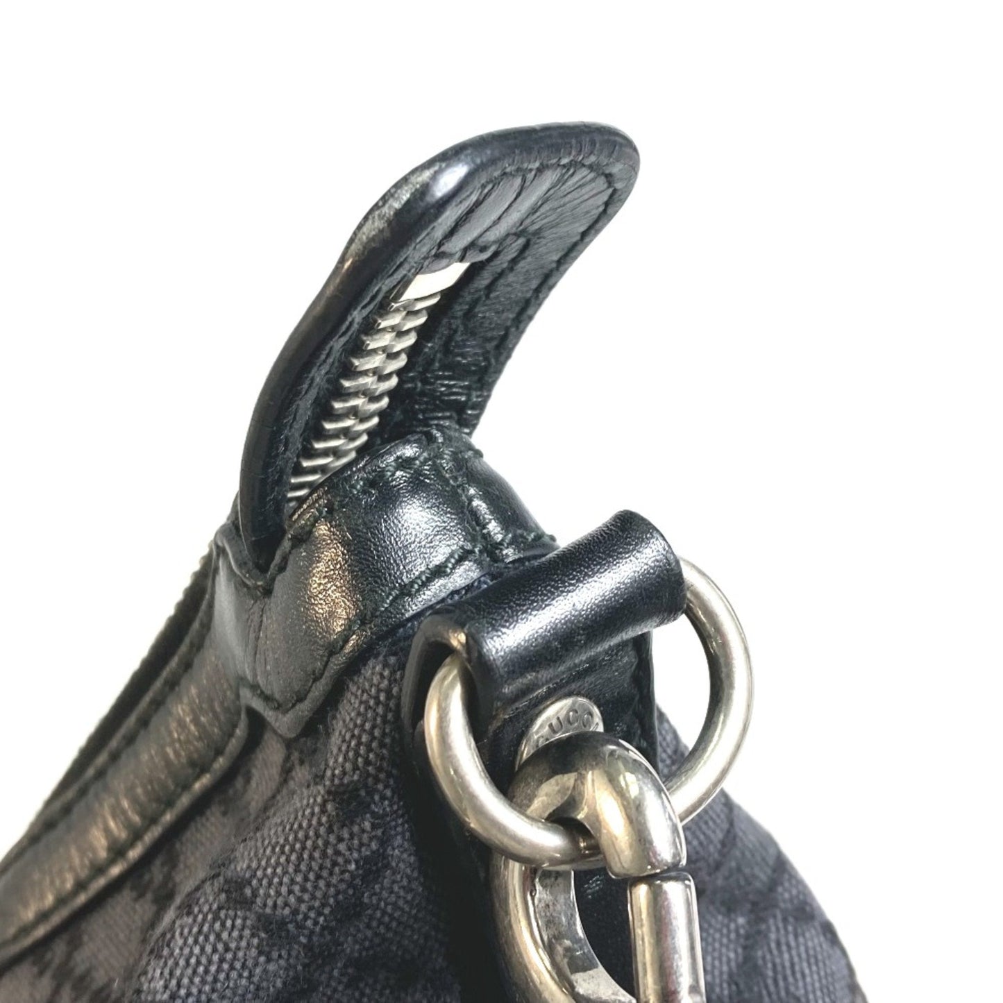 Gucci Black Cloth Shoulder Bag ( )