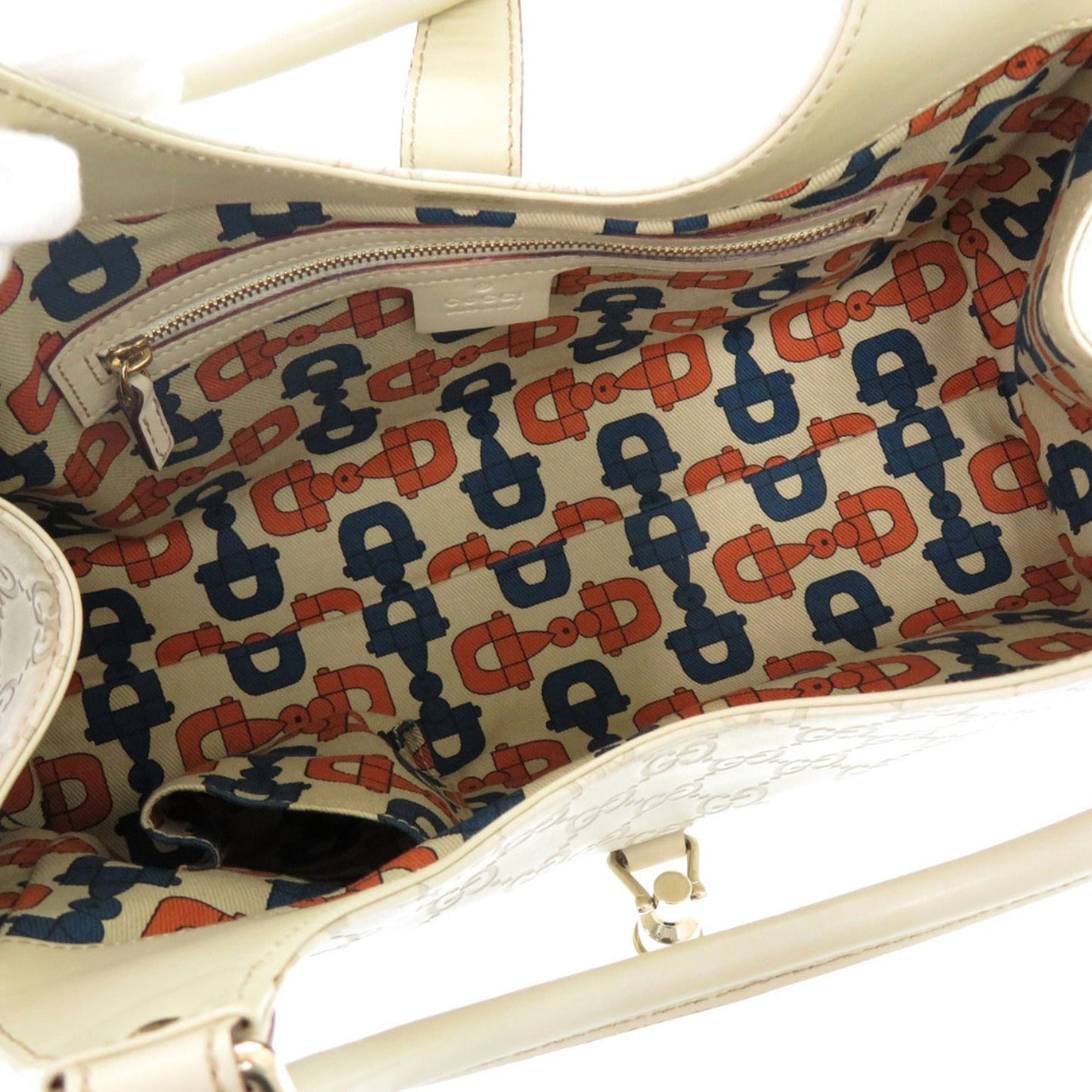 Gucci Ivory Leather Shoulder Bag ( )