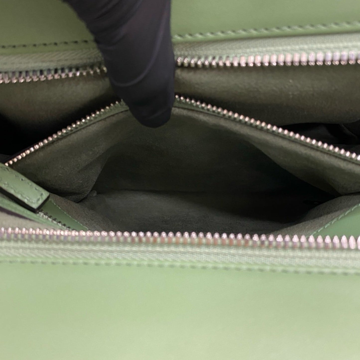 Gucci Green Leather Handbag Shoulder Bag ( )