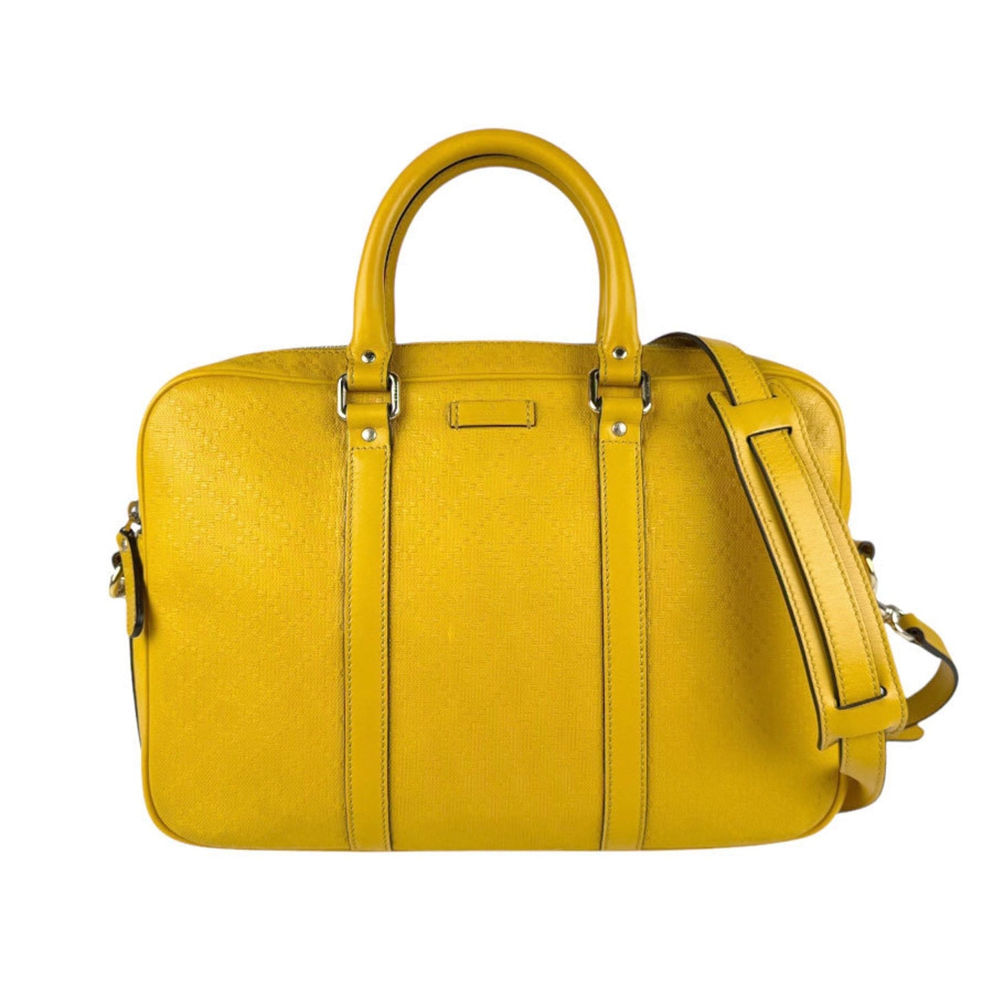Gucci Yellow Leather Handbag Shoulder Bag ( )