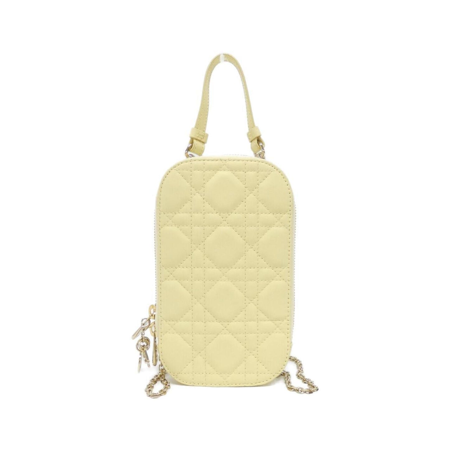 Christian Dior Yellow Leather Handbag ()