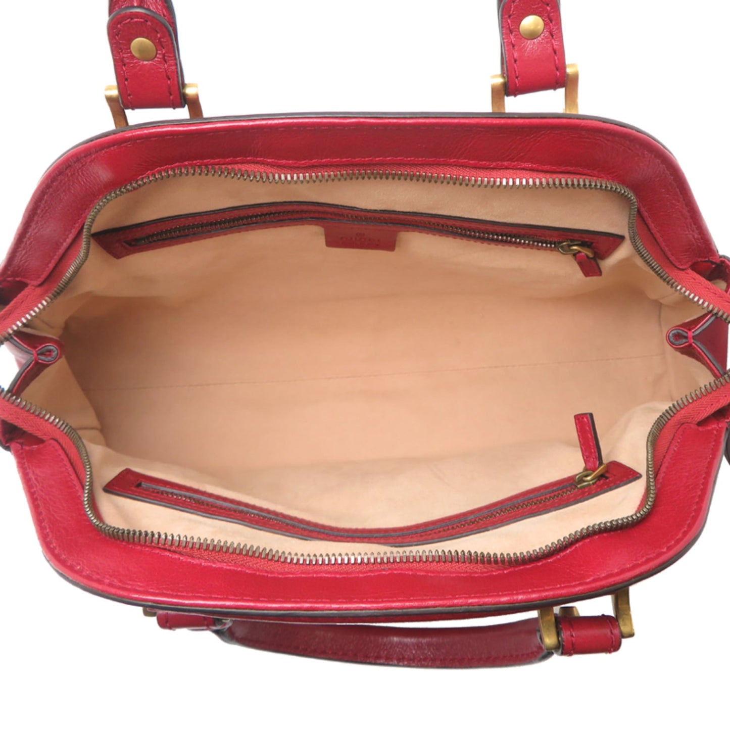 Gucci Red Color Leather Handbag ( )