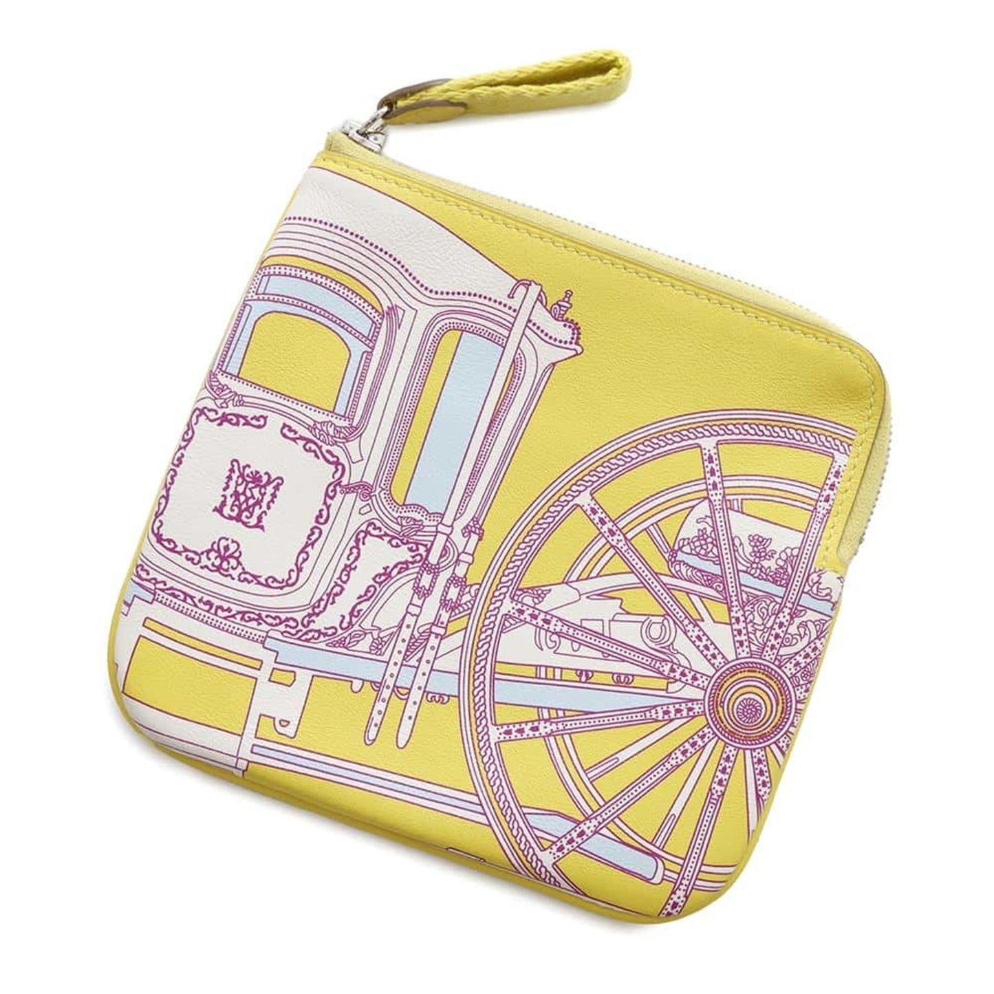 Hermes Kara Lime Swift Leather Pouch ( )
