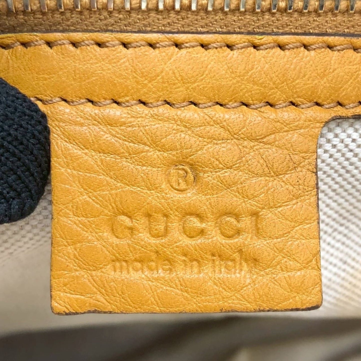 Gucci Yellow Leather Tote Bag ( )
