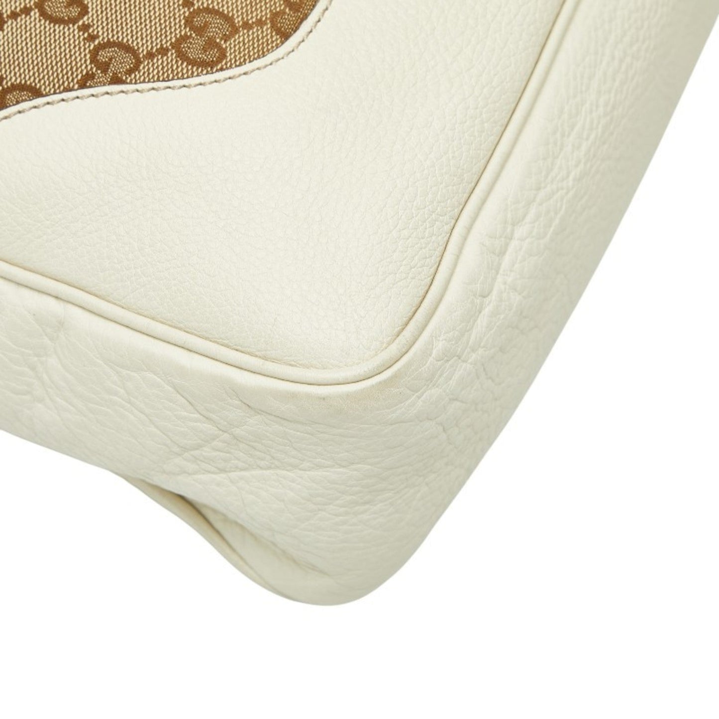 Gucci Gg Canvas Beige Ivory Gg Canvas Leather Handbag Shoulder Bag ( )