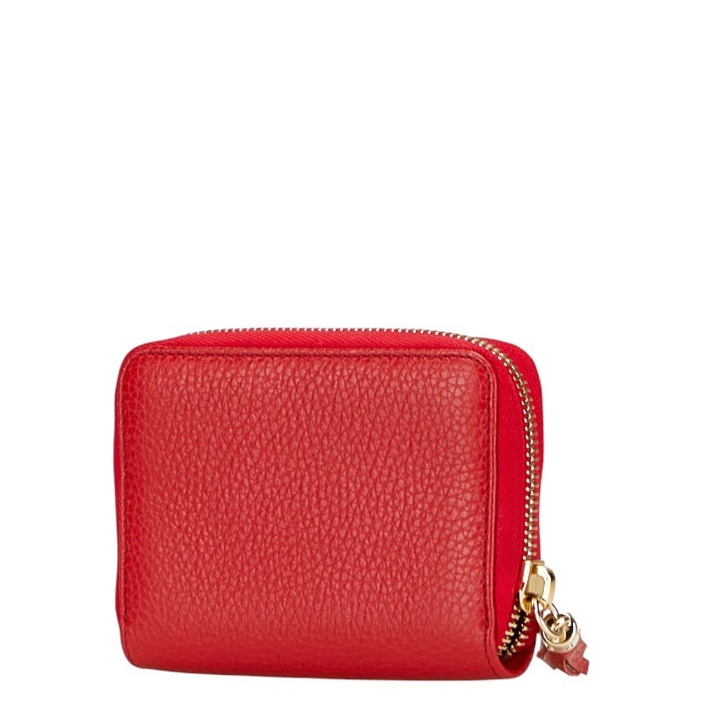 Gucci Soho Red Color Leather Wallet (Bi-Fold) ( )