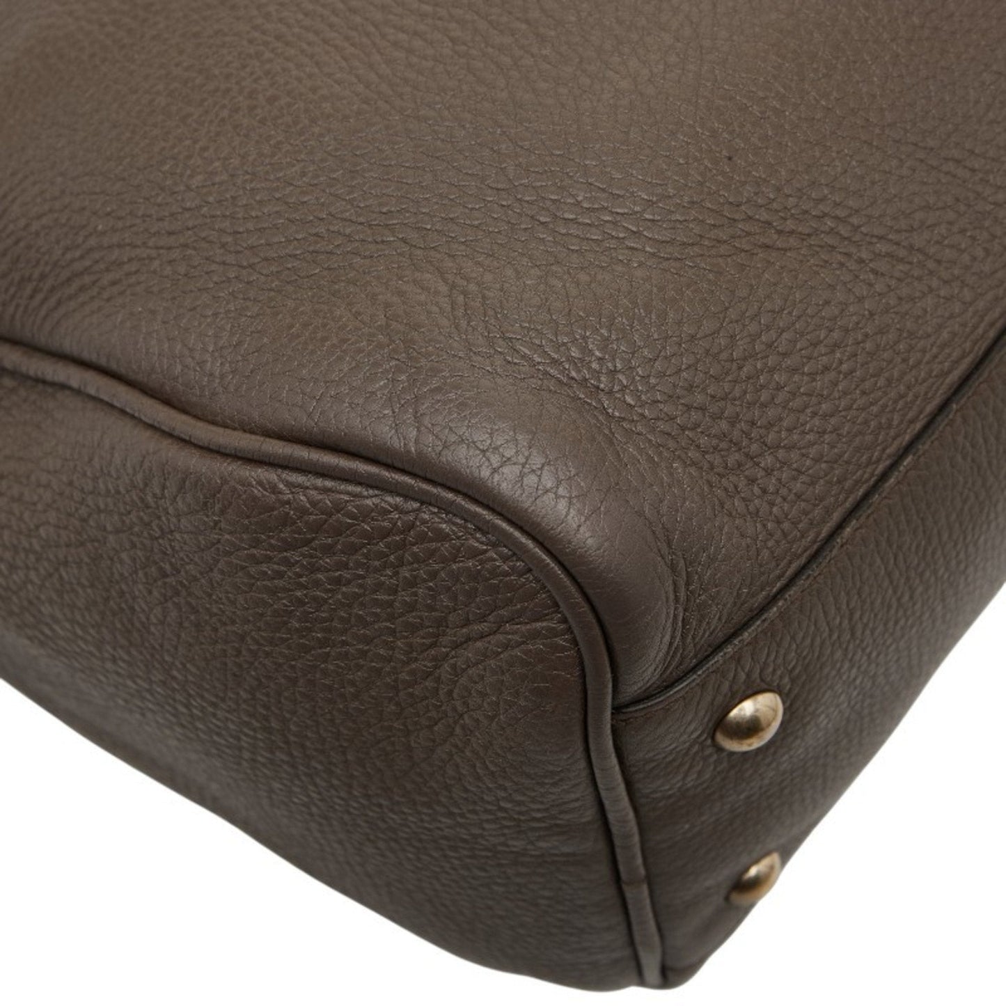 Gucci Brown Leather Handbag Shoulder Bag ( )