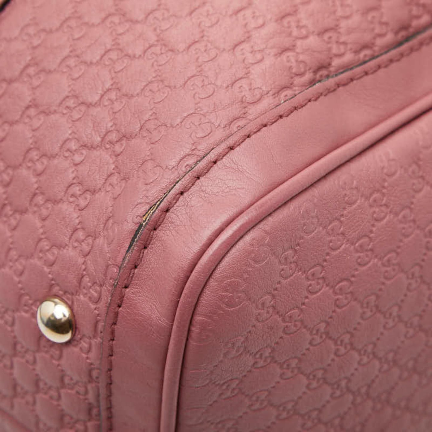 Gucci Pink Leather Boston Bag Shoulder Bag ( )