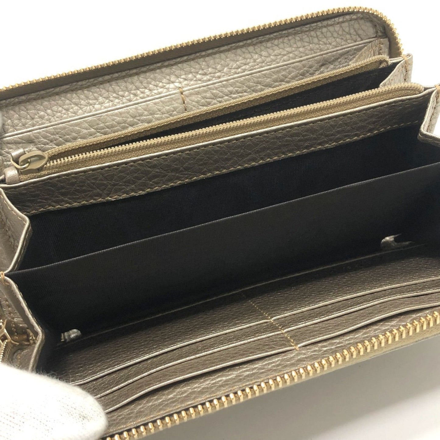 Gucci Gold Leather Long Wallet (Bi-Fold) ( )
