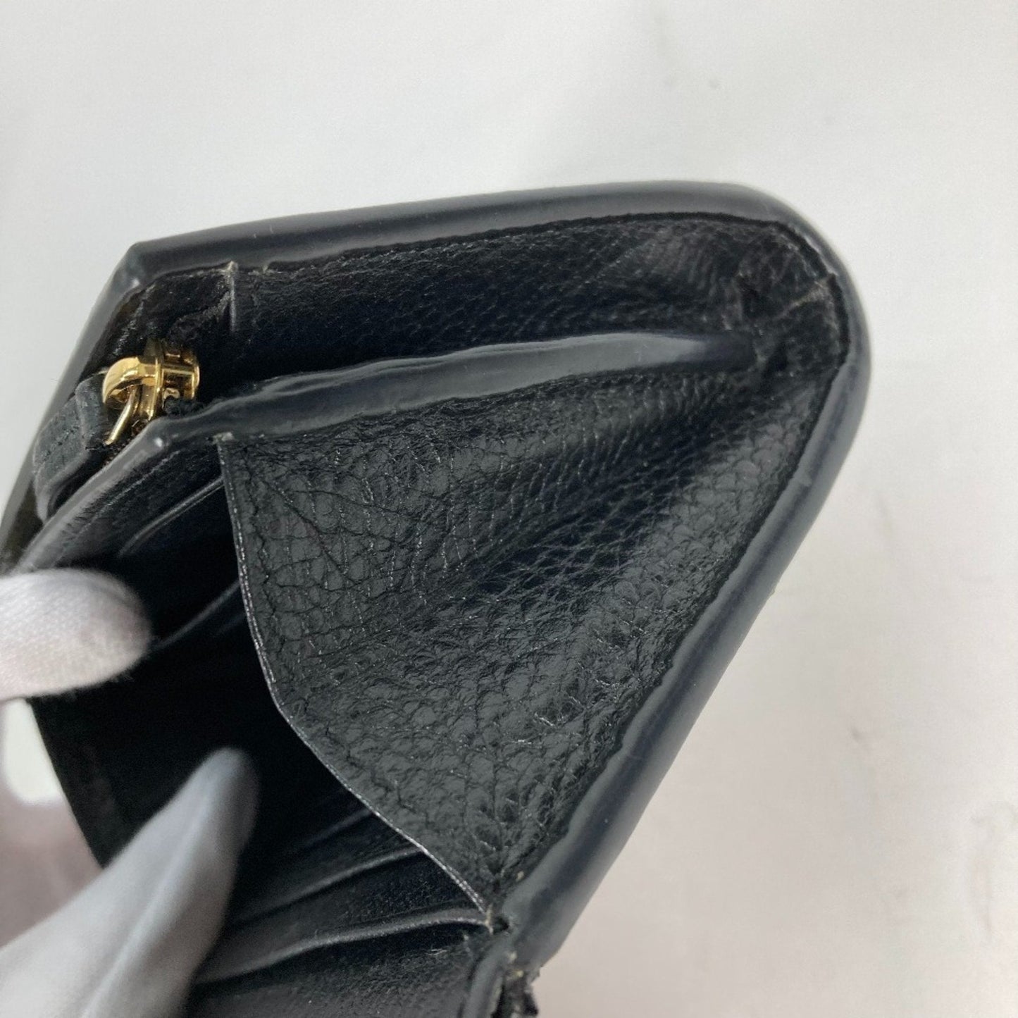 Gucci Beige Black Leather Pvc Wallet (Bi-Fold) ( )