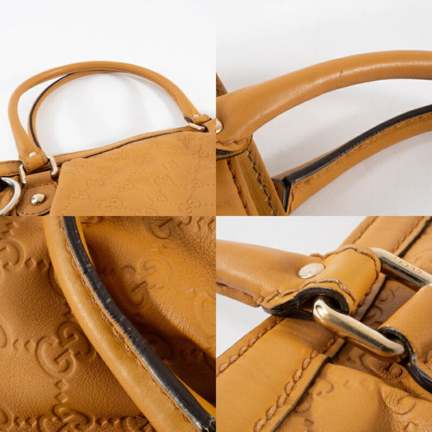 Gucci Brown Leather Handbag ( )