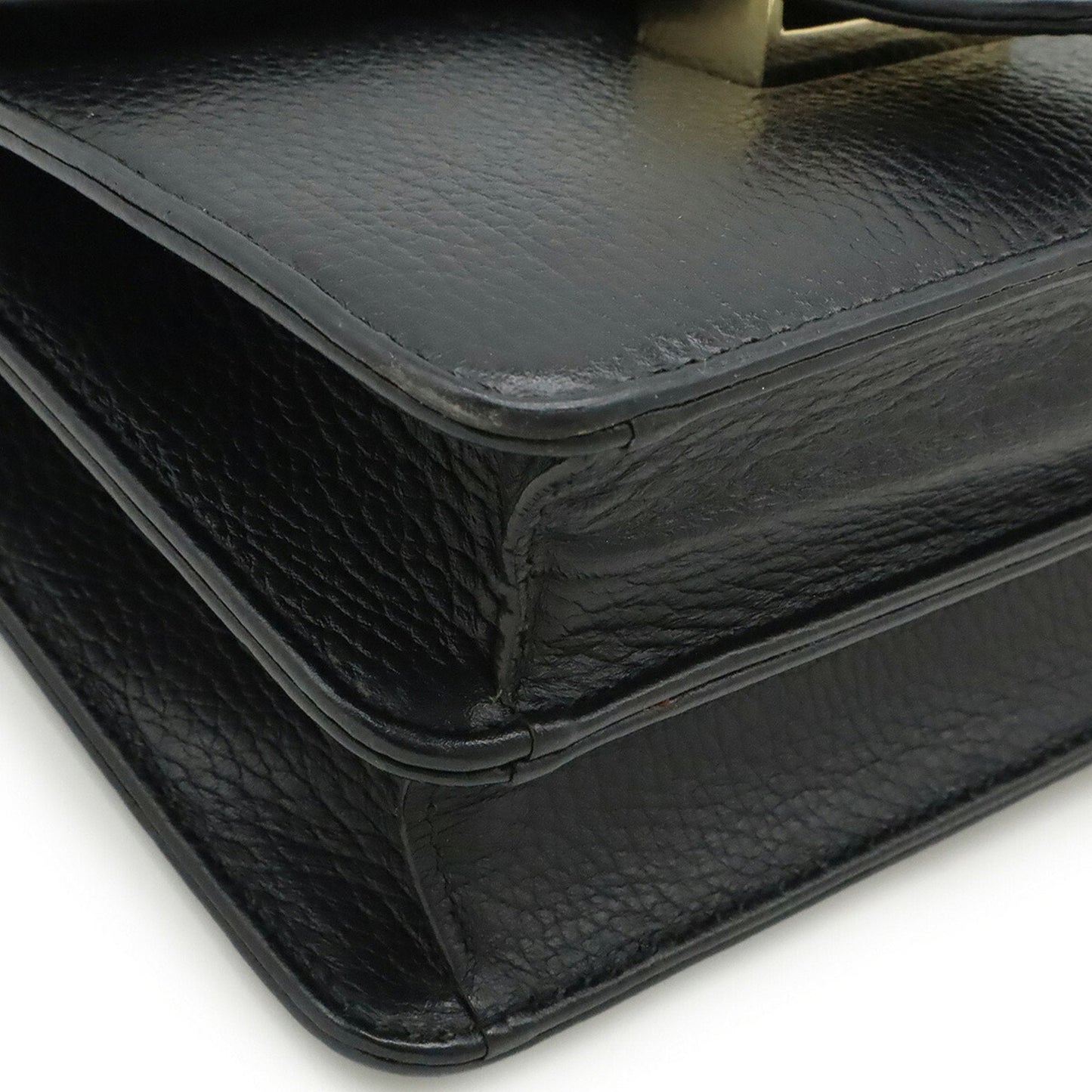 Gucci Black Leather Shoulder Bag ( )