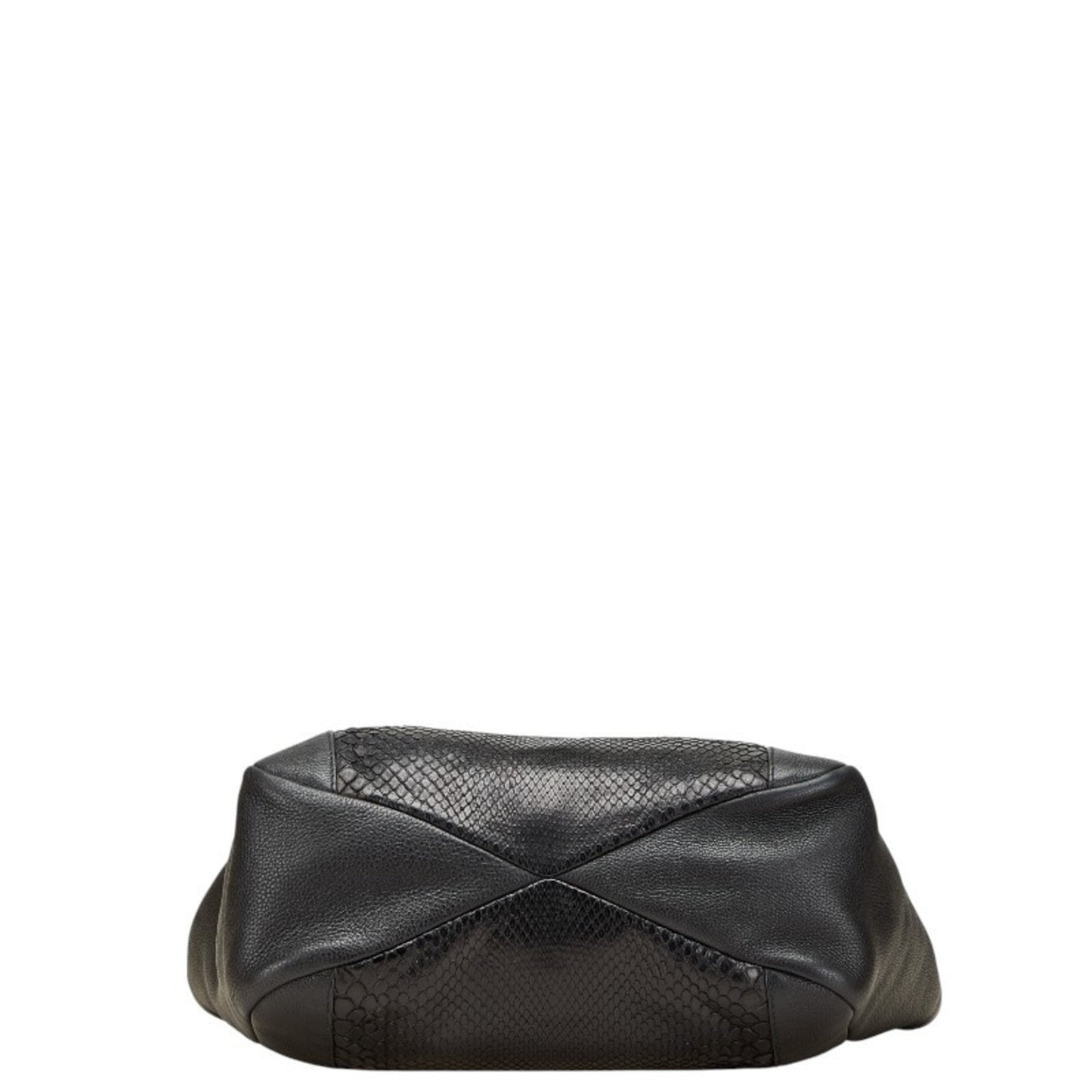 Gucci Black Leather Shoulder Bag Tote Bag ( )