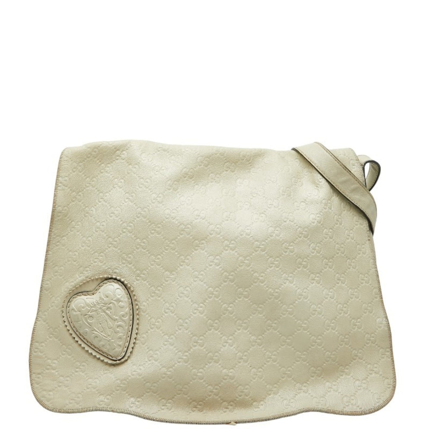 Gucci Ivory White Leather Shoulder Bag ( )