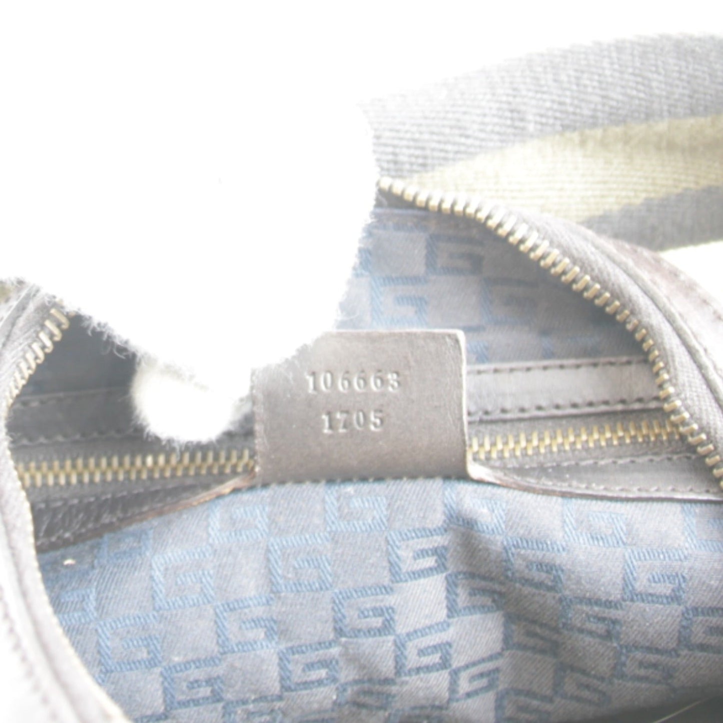 Gucci Khaki Canvas Handbag ( )