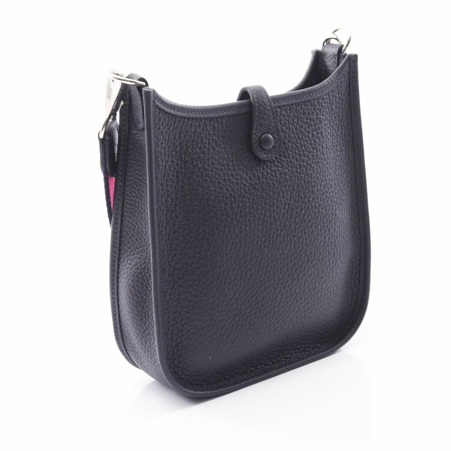 Hermes Navy Taurillon Clemence Leather Shoulder Bag ( )