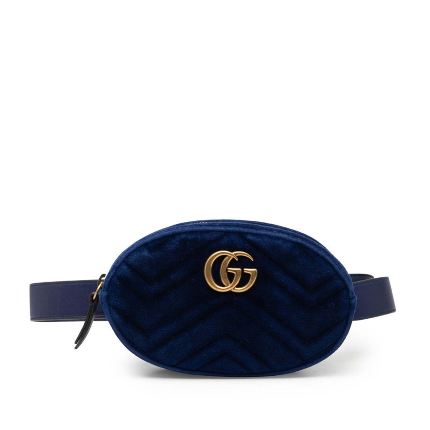 Gucci Gg Marmont Blue Leather Sling Bag ( )