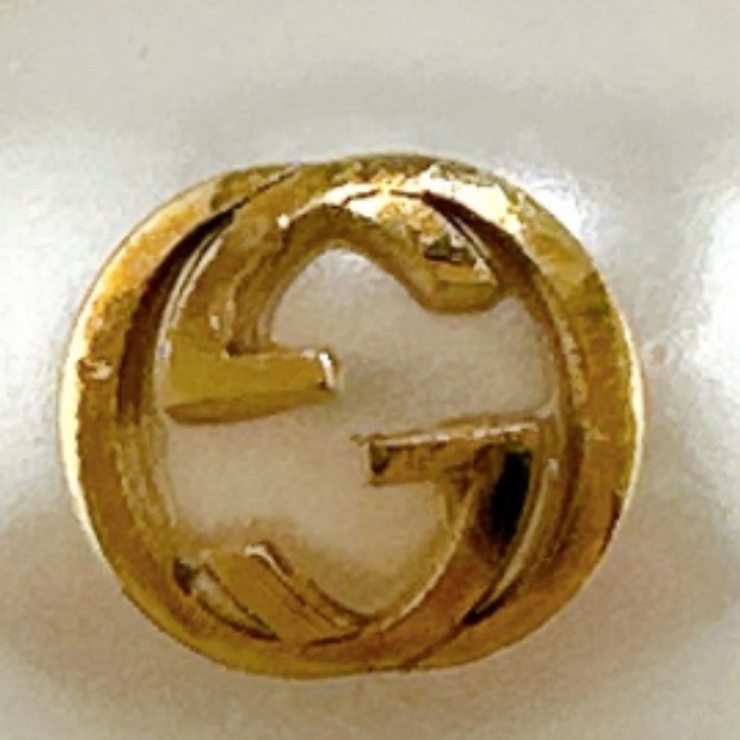 Gucci Gold Metal Band Ring ( )