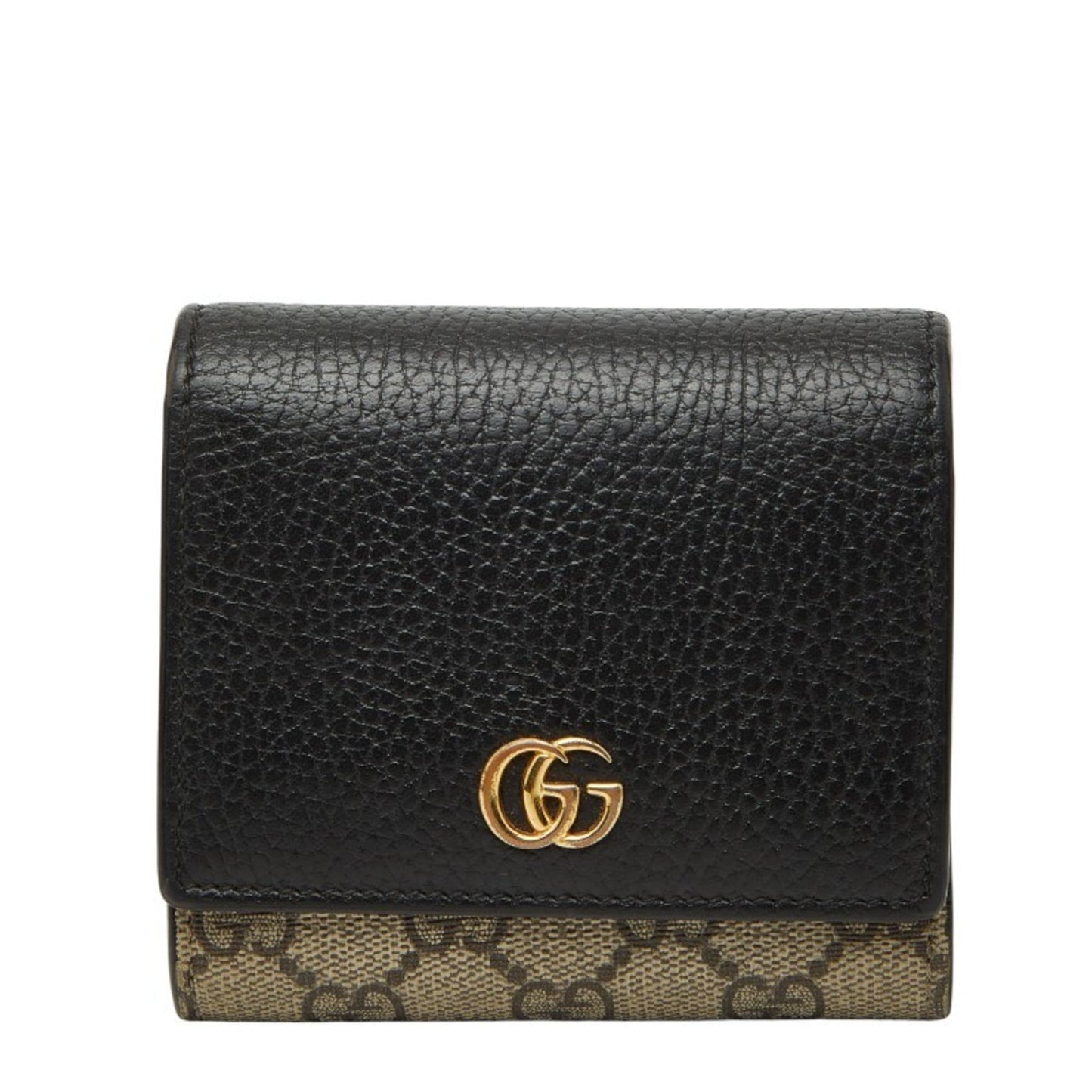 Gucci Beige Black Pvc Leather Wallet (Bi-Fold) ( )