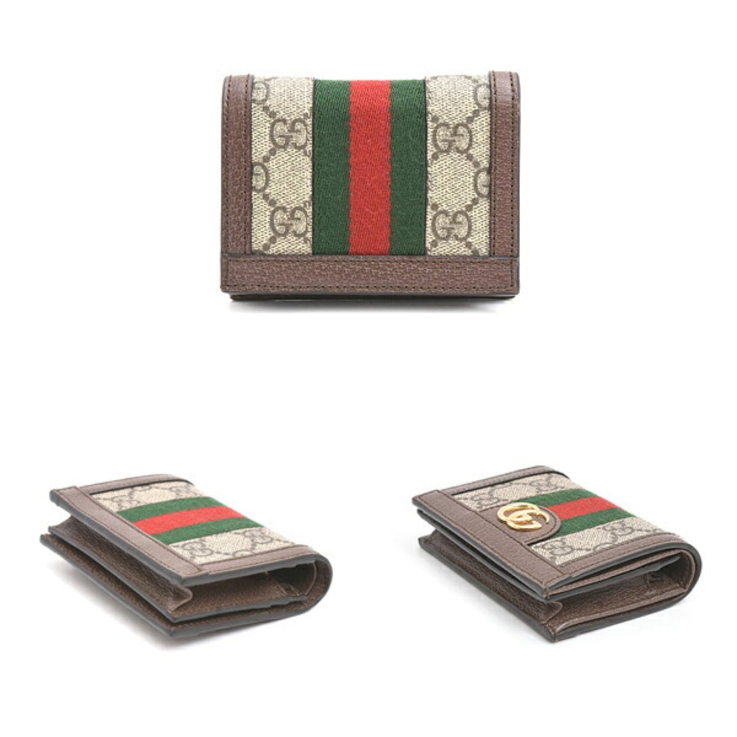 Gucci Gg Supreme Brown Gg Supreme Wallet (Bi-Fold) ( )