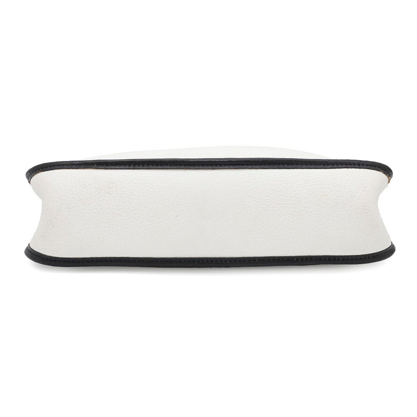 Hermes Vespa Black White Taurillon Clemence Leather Shoulder Bag ( )