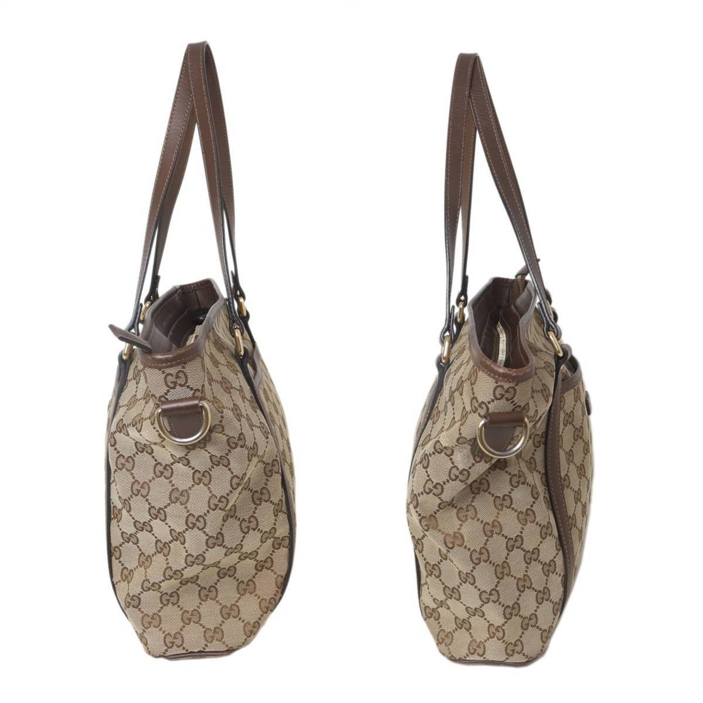 Gucci Beige Leather Tote Bag ( )