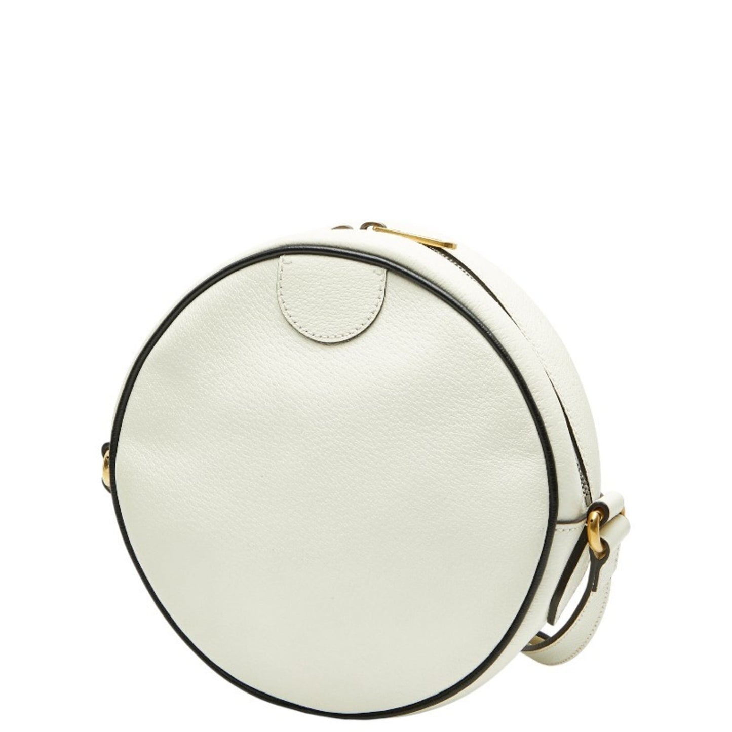 Gucci Black White Leather Shoulder Bag ( )