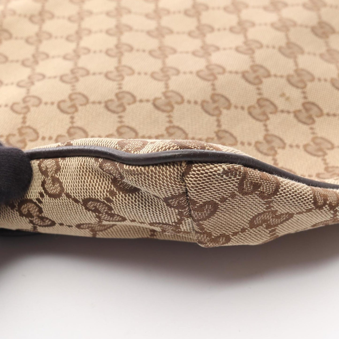 Gucci Beige Brown Multi-Color Gg Canvas Leather Shoulder Bag ( )