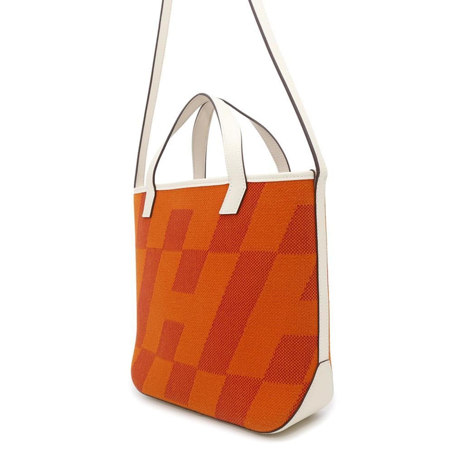 Hermes Kara Feu Swift Leather Toile H Tote Bag ( )