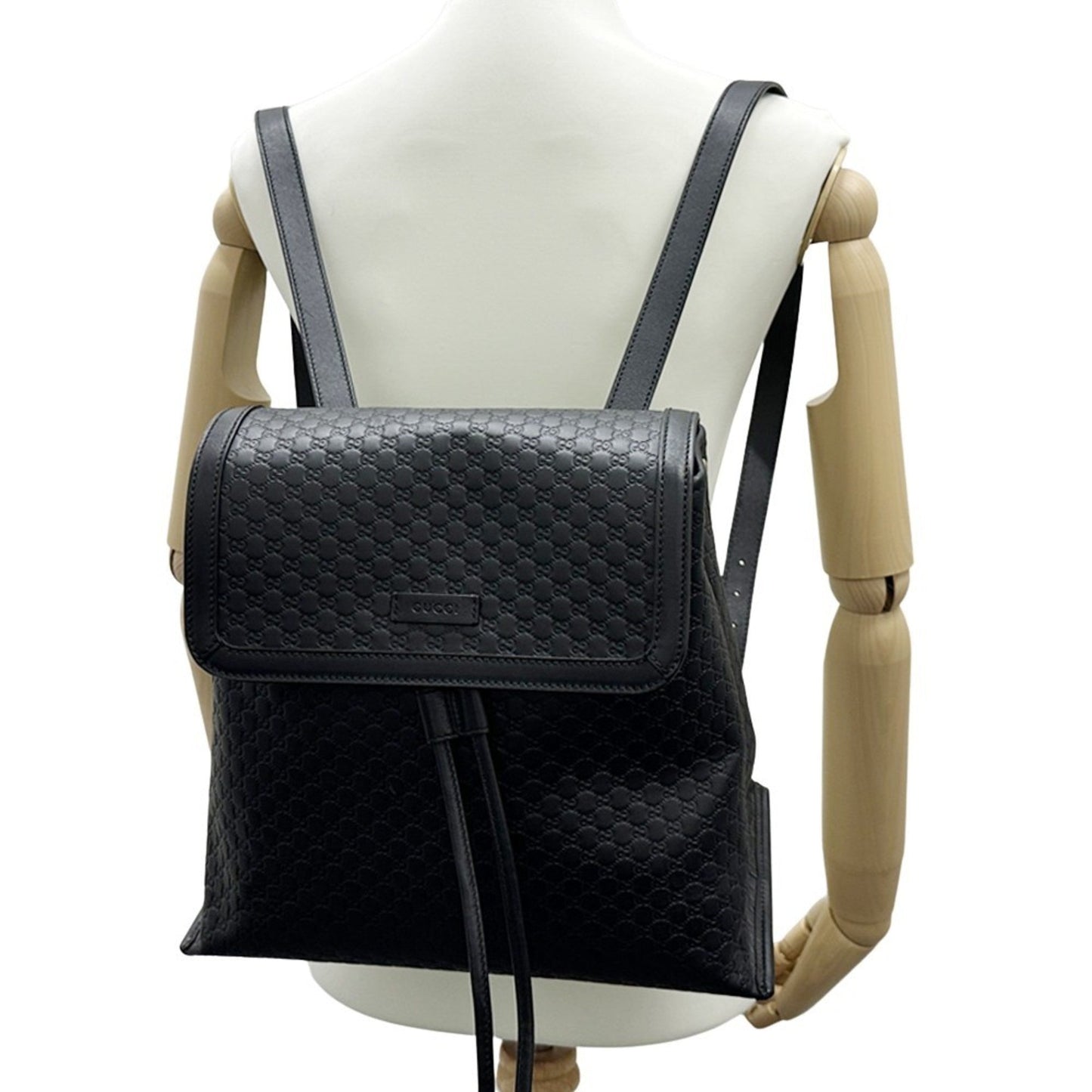 Gucci Black Leather Backpack ( )