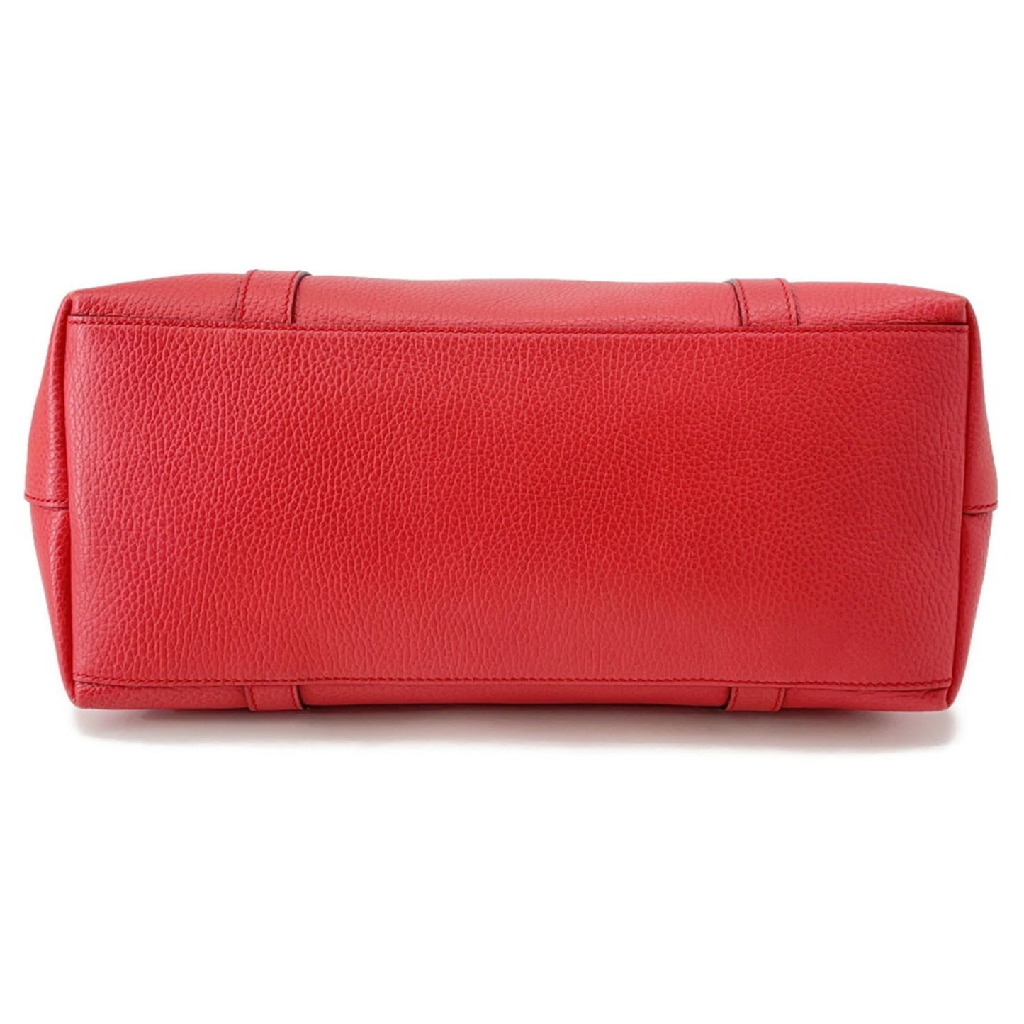 Gucci Red Brown Leather Shoulder Bag Tote Bag ( )