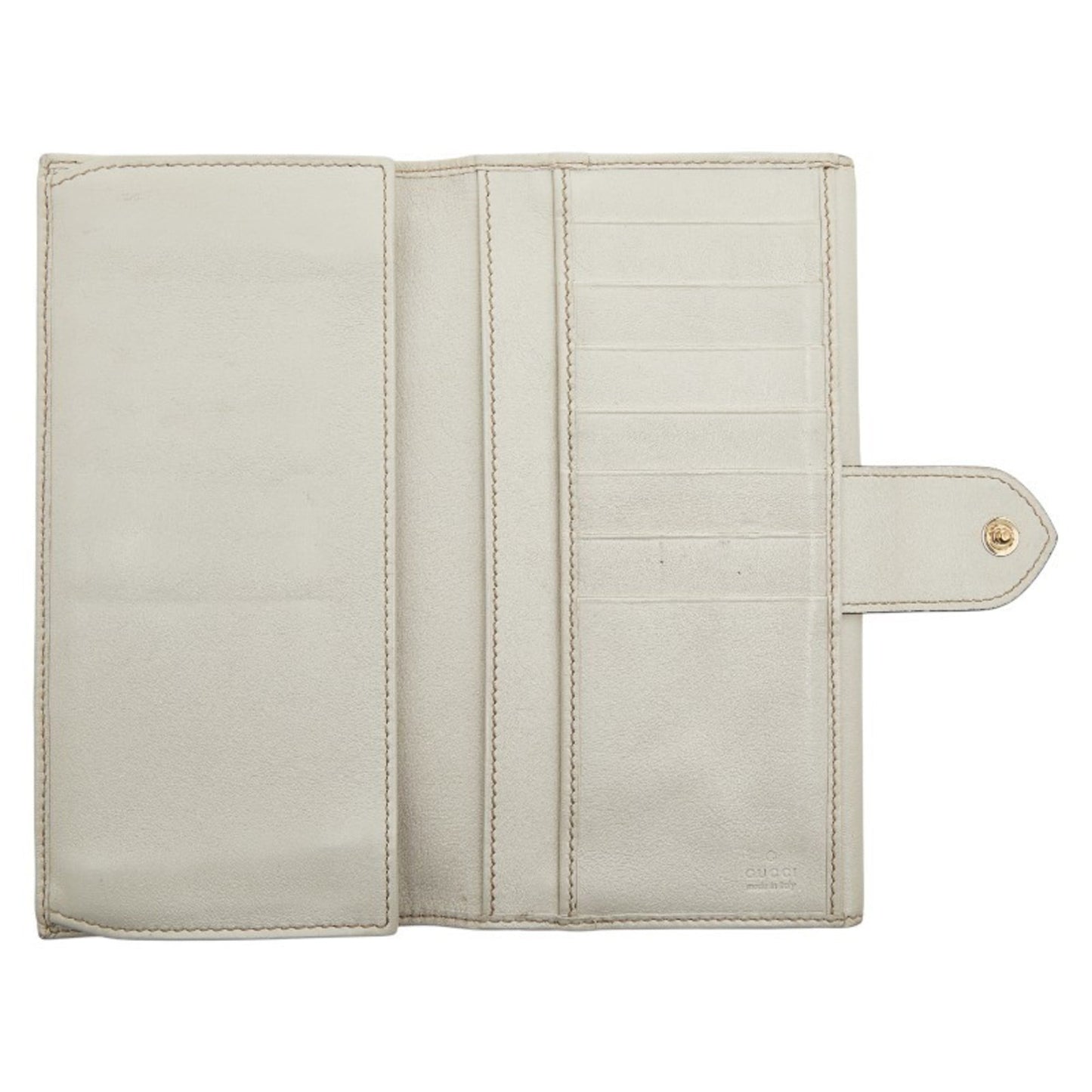 Gucci Beige White Canvas Leather Coin Purse/Coin Case ( )