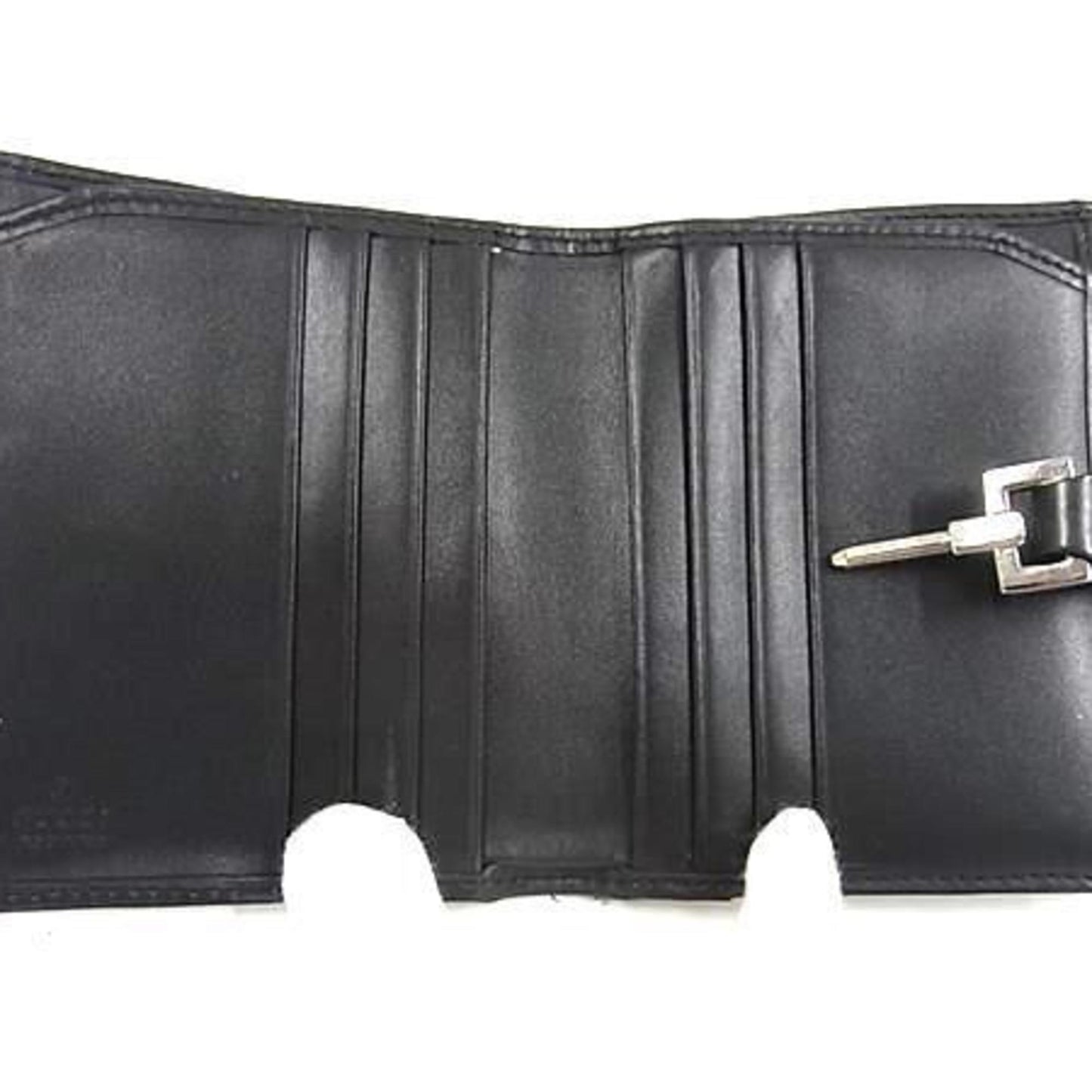 Gucci Black Gg Canvas Leather Wallet (Bi-Fold) ( )