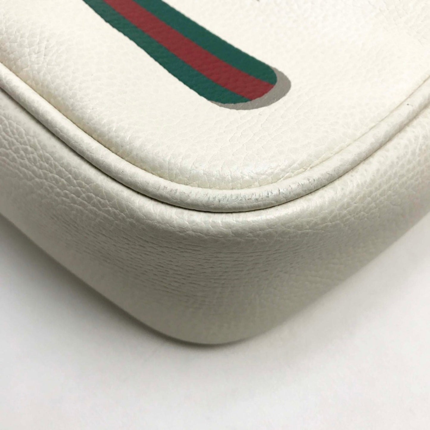 Gucci White Leather Shoulder Bag ( )