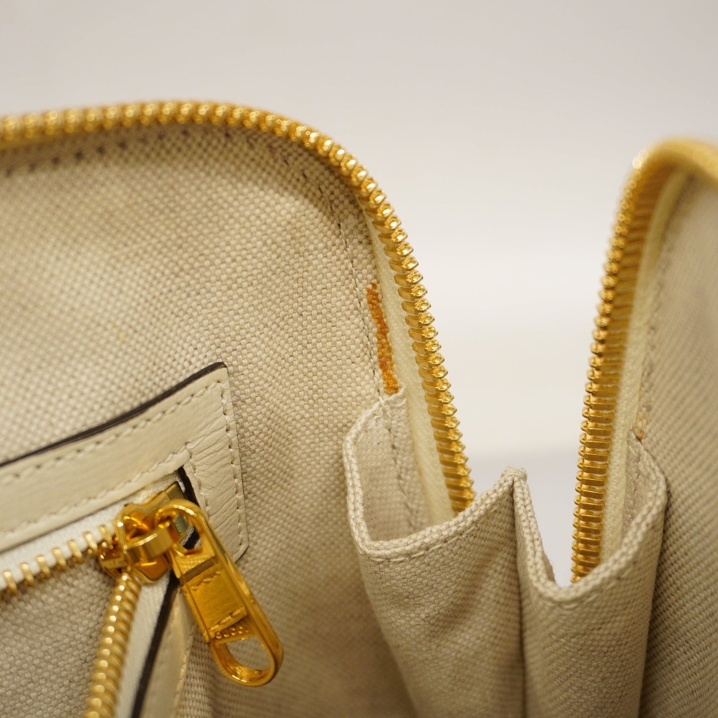 GUCCI Auth  Horsebit 2way Bag 621220 GG Supreme Beige,White