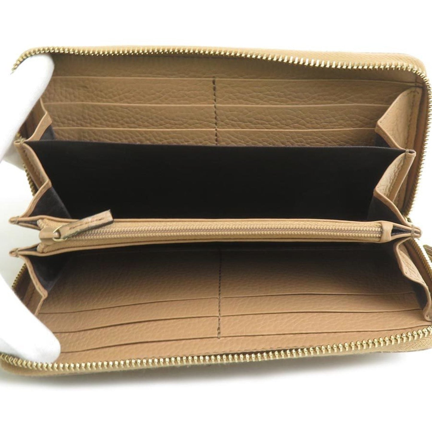 Gucci Beige Leather Long Wallet (Bi-Fold) ( )
