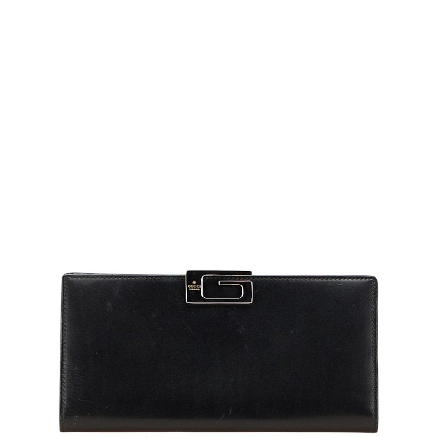 Gucci Black Leather Long Wallet (Bi-Fold) ( )
