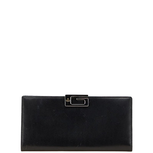 Gucci Black Leather Long Wallet (Bi-Fold) ( )