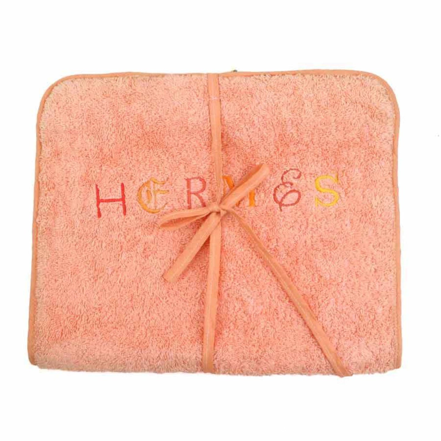 Hermes Orange Pile Fabric Pouch ( )