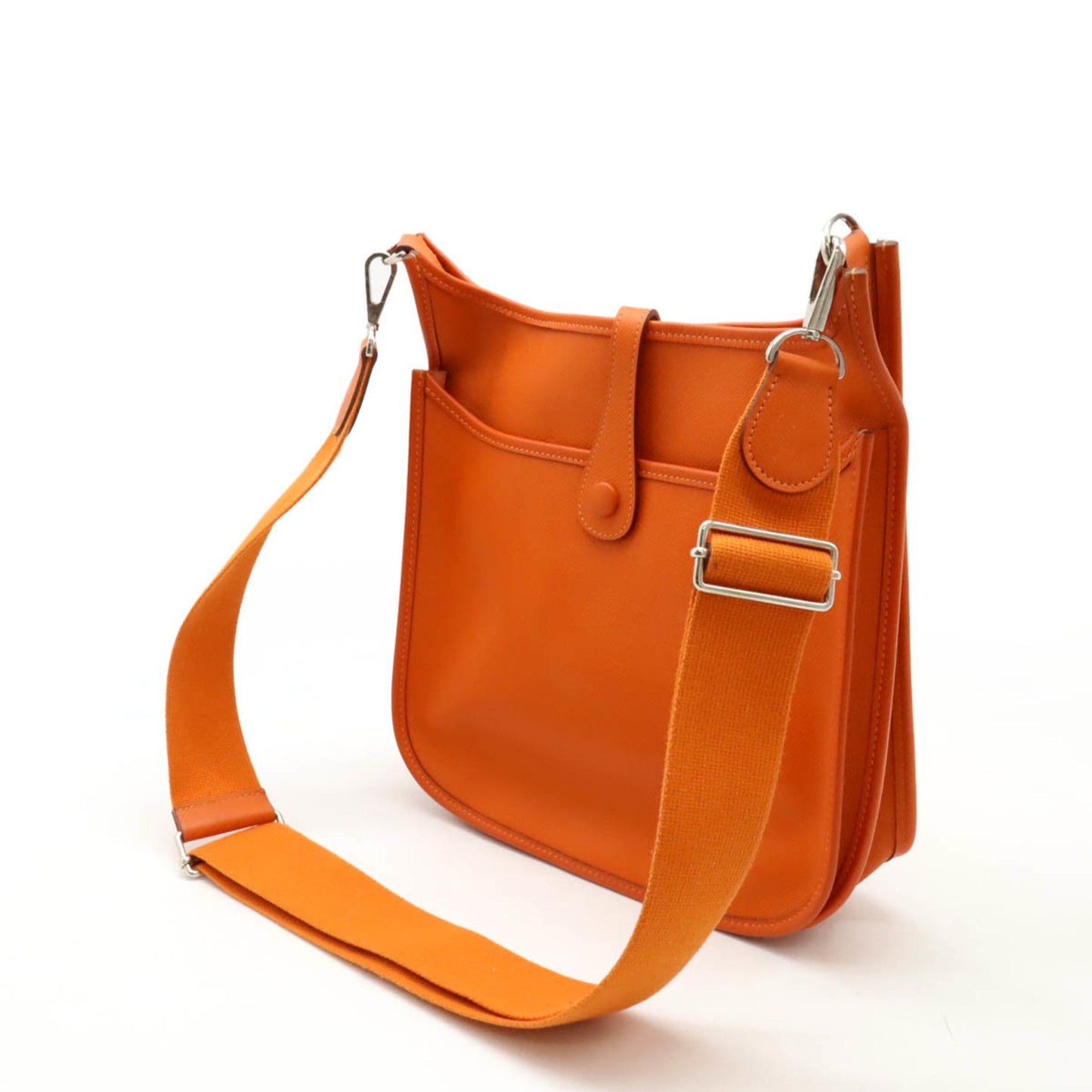 Hermes Evelyne Orange Epsom Leather Shoulder Bag ( )