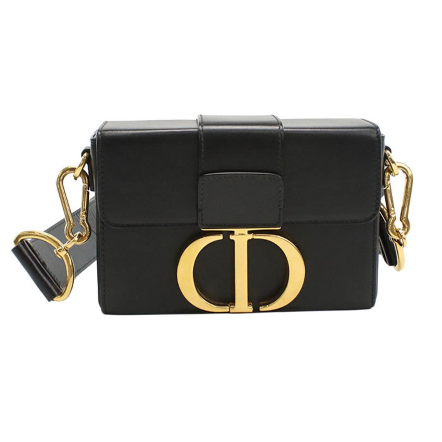 Christian Dior Black Leather Shoulder Bag ()