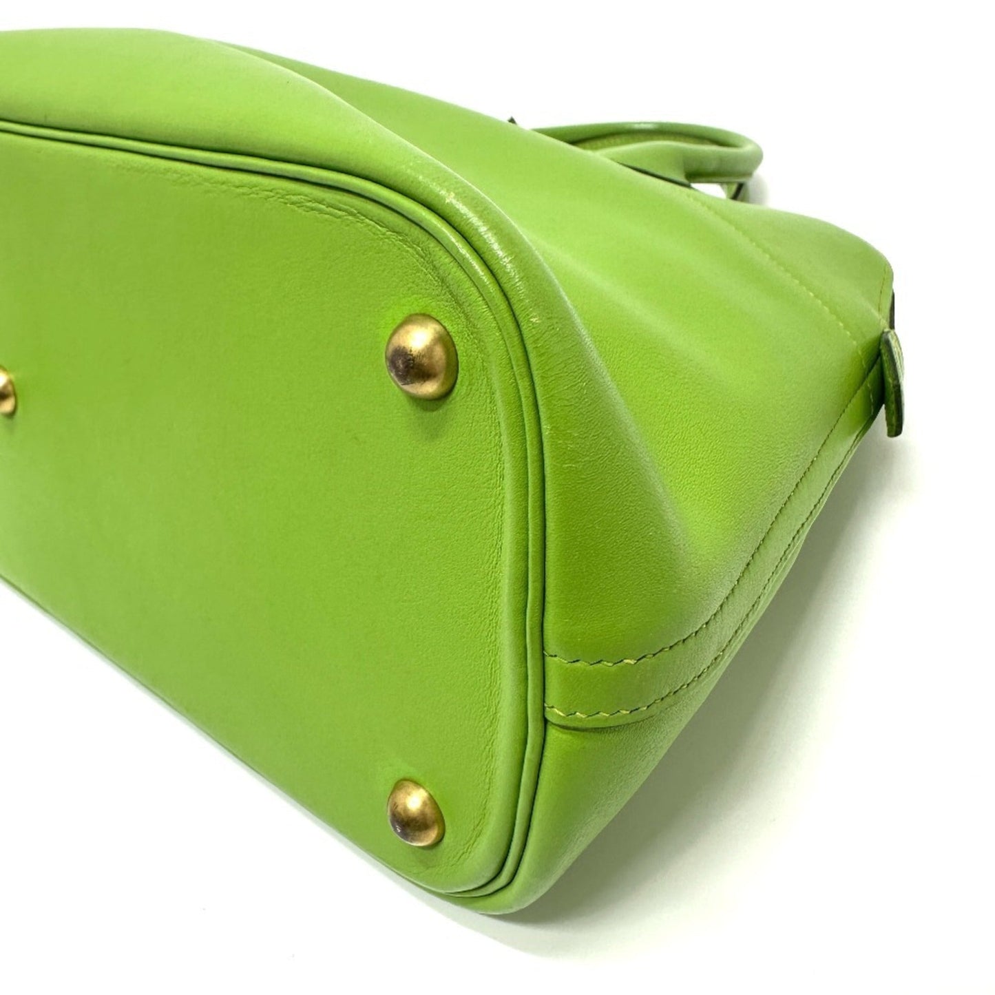 Hermes Green Gulliver Leather Handbag ( )
