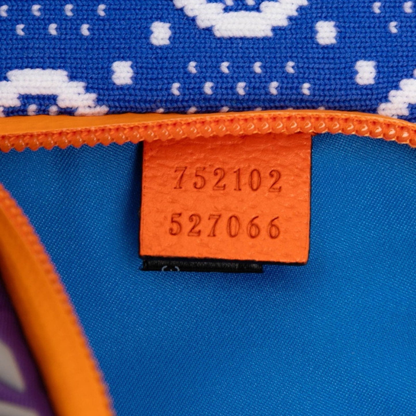 Gucci Blue Orange Purple Nylon Rubber Sling Bag ( )